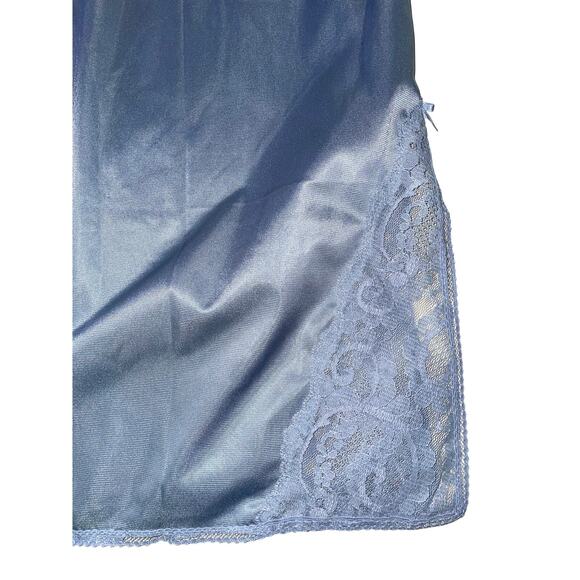 Maidenform Sweet Nothings Blue Lace Embellished Half Slip Small - Picture 6 of 9